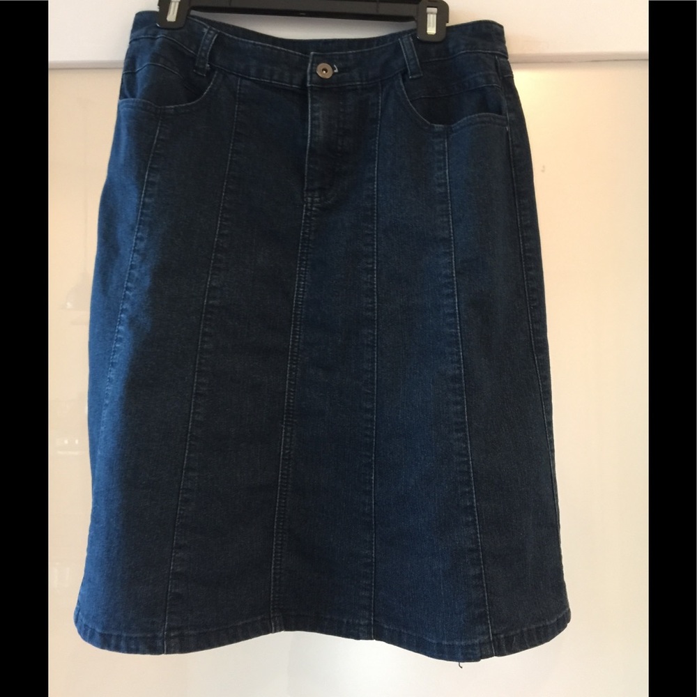 Christopher and Banks Dark Jean Skirt